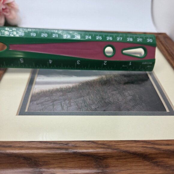 Vintage Framed Matted Ocean Beach Nature Scene Seascape Photograph - Picture 10 of 11